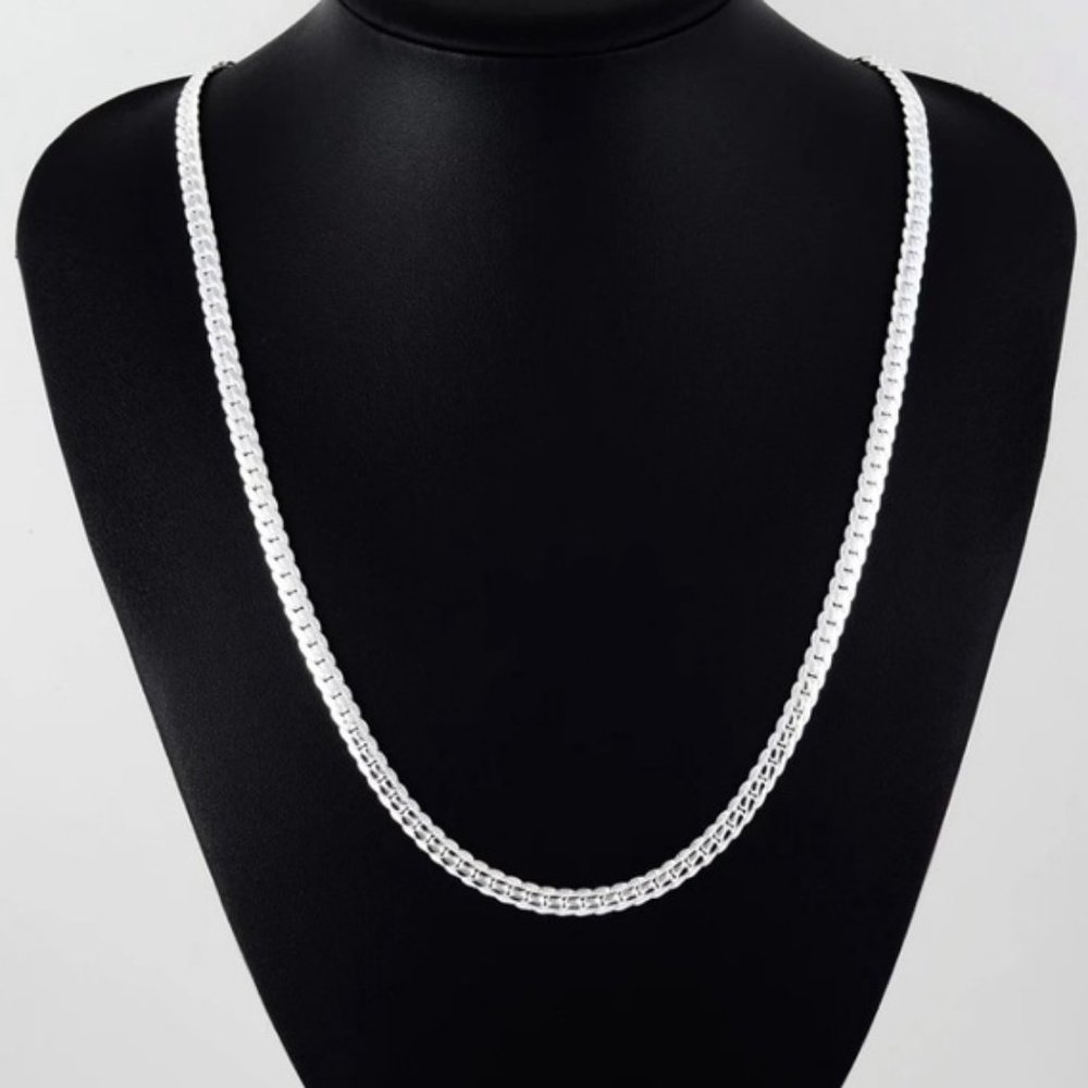 NEW 20'' 925 Sterling Silver Braided Snake Chain - Picture 3 of 11